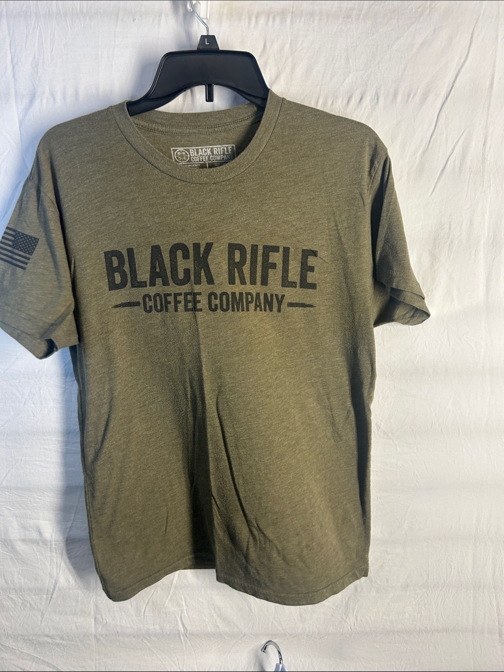 Black Rifle Coffee Company Men's Short-Sleeve Olive Logo Tee
